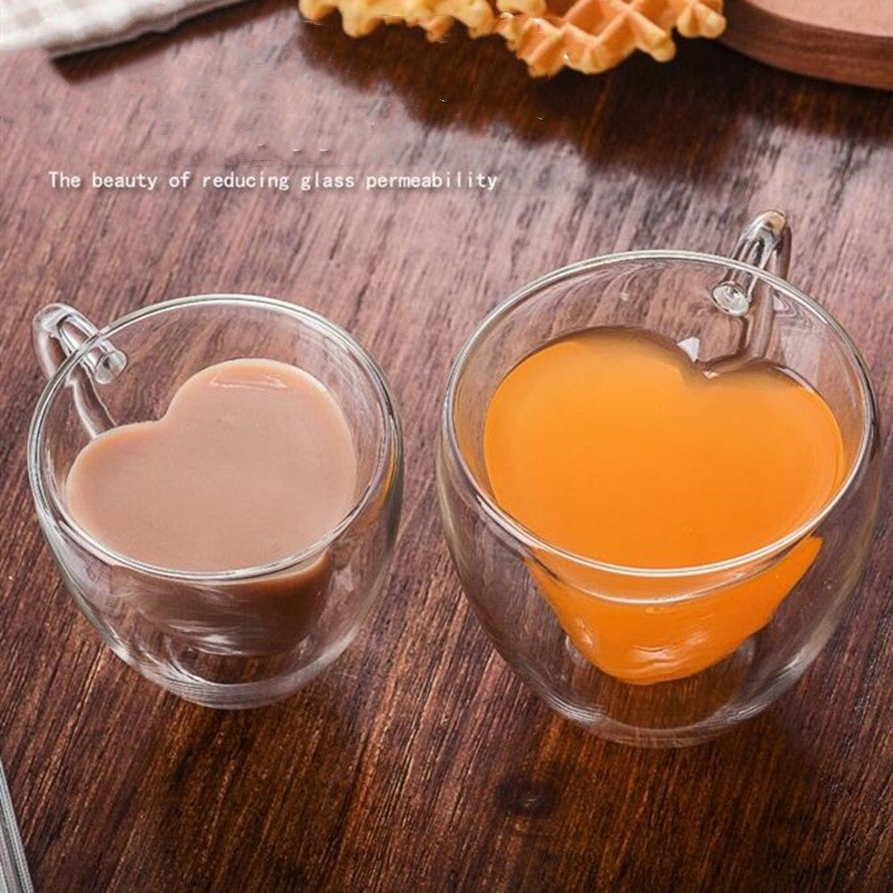 Hjerteformede doble glass med håndtaklettvinthverdag.no